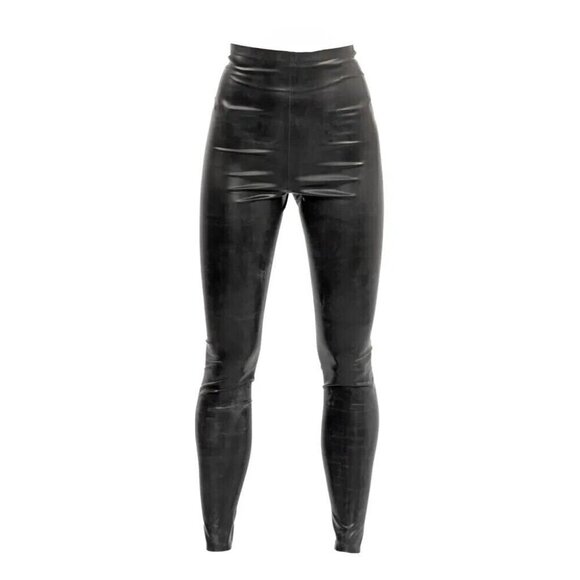 Saint Laurent Latex Leggings Size F36 US 4 Black - Picture 15 of 15